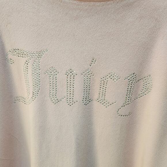 Juicy Couture Sleepwear size L , Pink with Silver Rhinestone Lettering - Picture 4 of 11